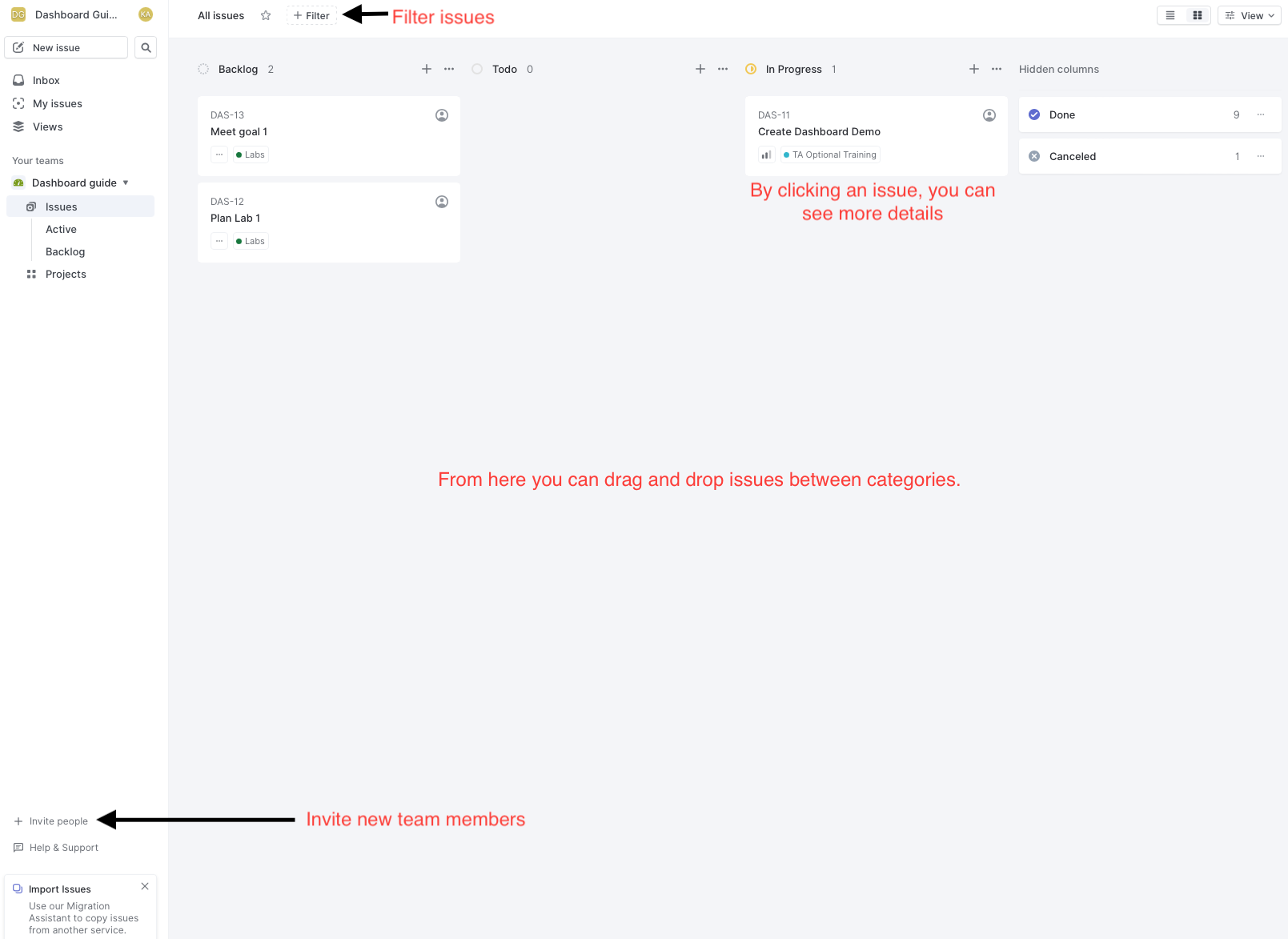 Basic Dashboard Example